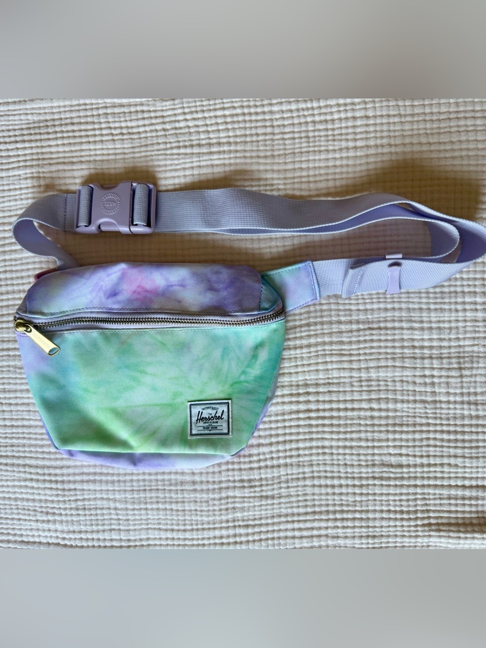 Herschel Tie-Dye Pastel Waist Pack - Mint Green & Lavender